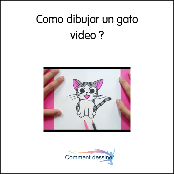Como dibujar un gato video
